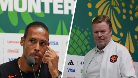 ¿"No era penal"? Virgil van Dijk y Ronald Koeman reaccionan al recuerdo que marcó a México en Brasil 2014