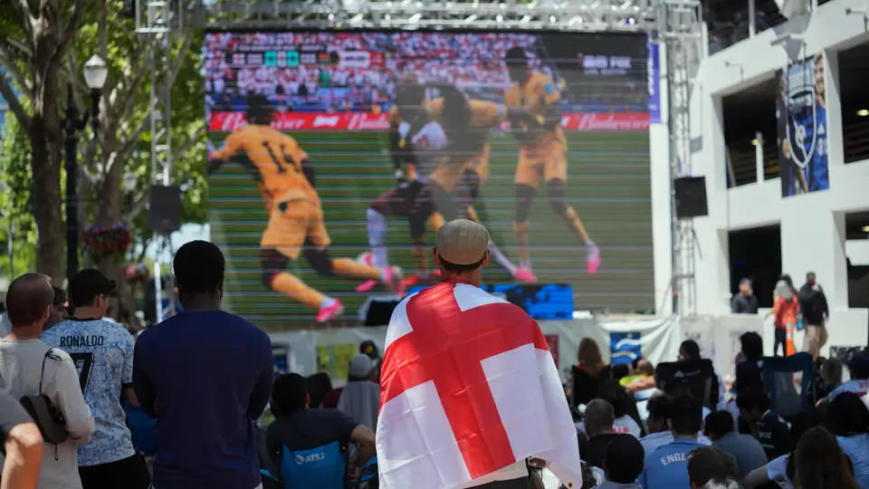 Aficionados en San José, California disfrutando el Mundial l AP