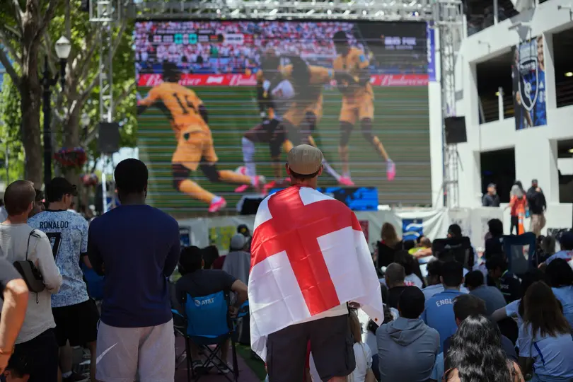 Aficionados en San José, California disfrutando el Mundial l AP