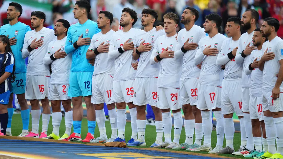 La Selección de Irán entonando su himno nacional | AP