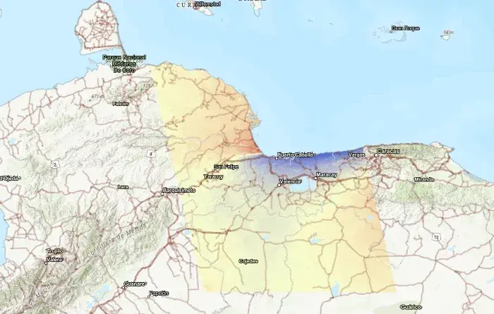 La misión NISAR permitió identificar desde el espacio las zonas con mayor probabilidad de daños tras los sismos./ NASA