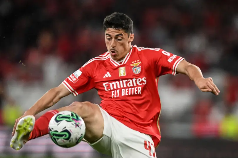 Tiago Gouveia jugando en un partido de Benfica | AFP