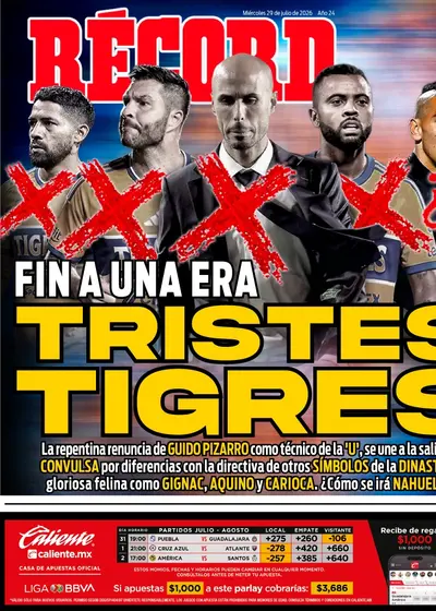 Portada RÉCORD 29 de marzo de 2026