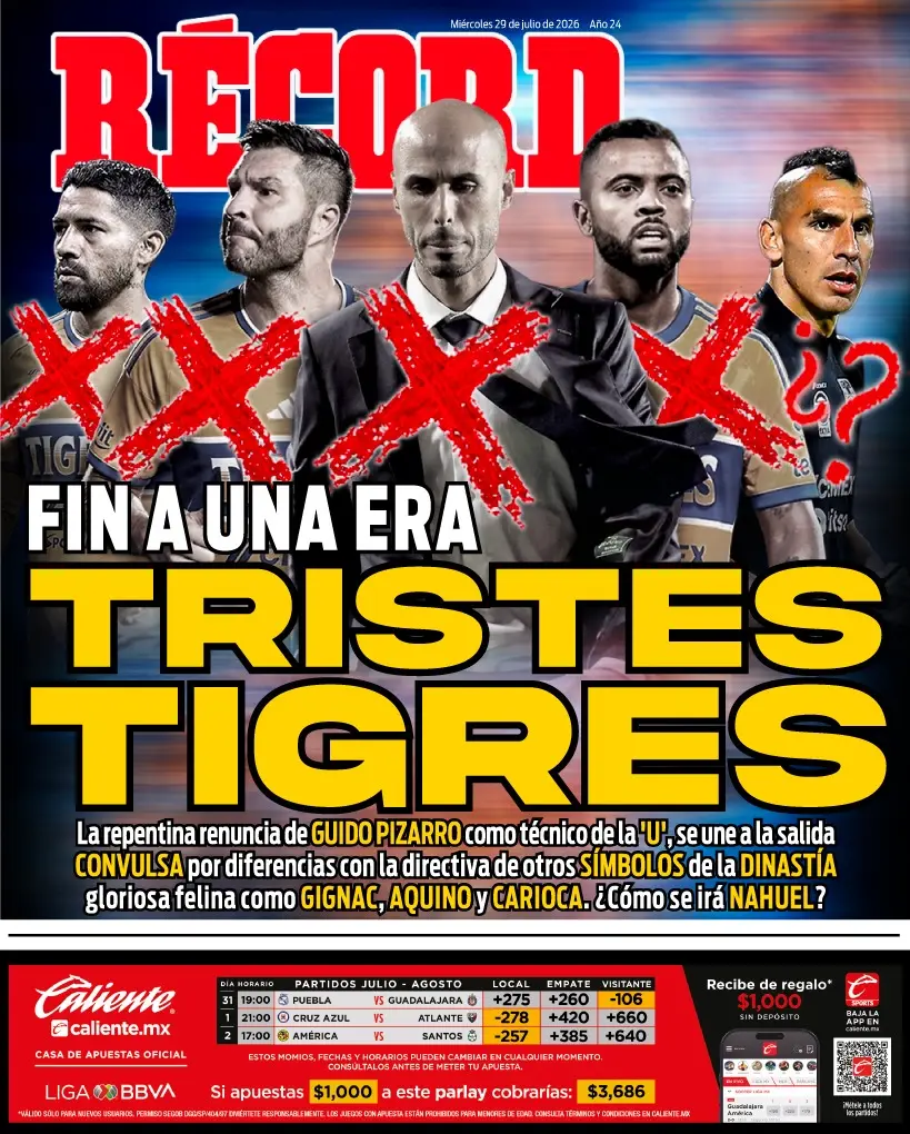 Portada RÉCORD 29 de marzo de 2026