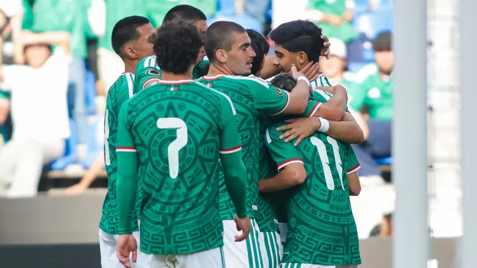Jugadores de la Selección Mexicana Sub-20 en celebración | MEXSPORT
