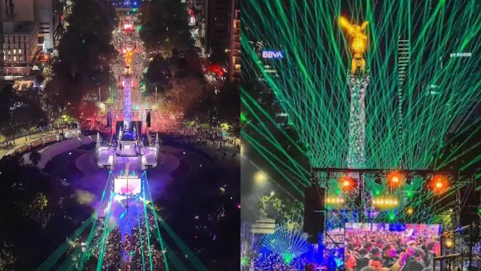 Vincent Belorgey (Kavinsky) durante su icónica presentación en el Año Nuevo de la Ciudad de México / Redes