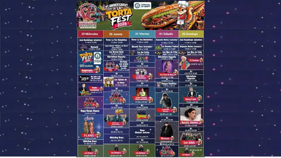 El festival reunirá durante cinco días a expositores gastronómicos y artistas de distintos géneros musicales / Especial