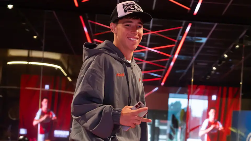 Mateo Chávez, jugador del AZ | x:@AZAlkmaar