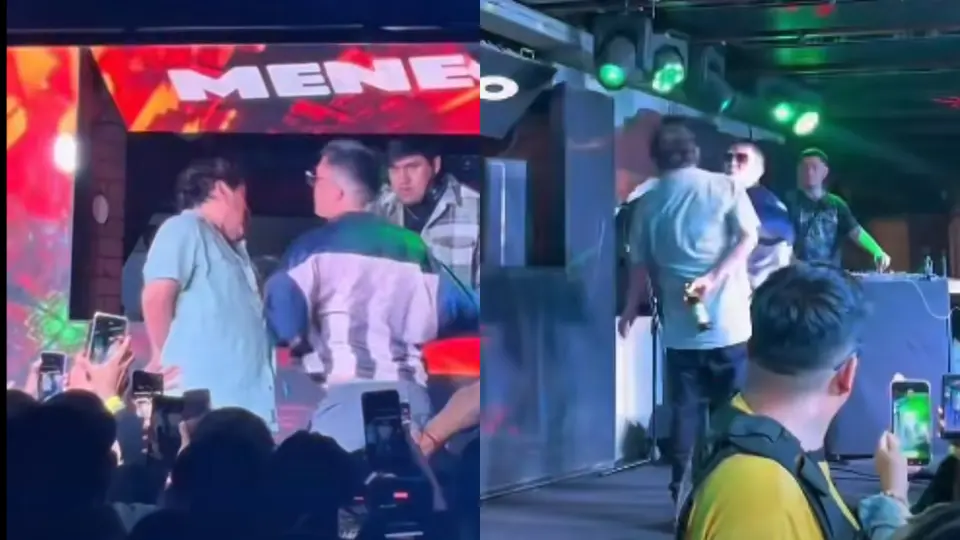 Un hombre en aparente estado de ebriedad se enfrentó al cantante / Especial