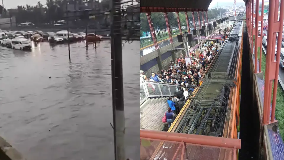 Lluvias en CDMX y Edomex HOY 28 de agosto: inundaciones paralizan Línea A y causan caos vial