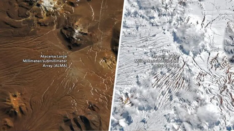 Las imágenes sorprendieron al ver que unos de los grandes desiertos estuviera blanco / Especial