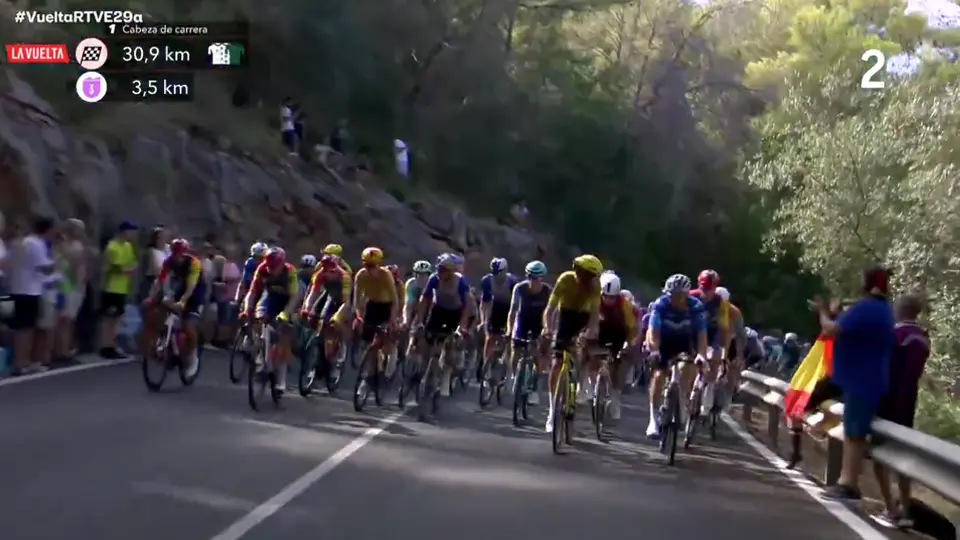 La Vuelta a España l Captura X: @teledeporte