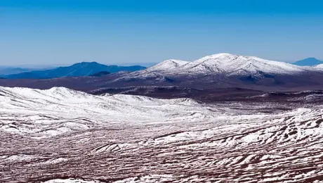 Desierto se cubre de nieve y NASA revela impresionantes imágenes
