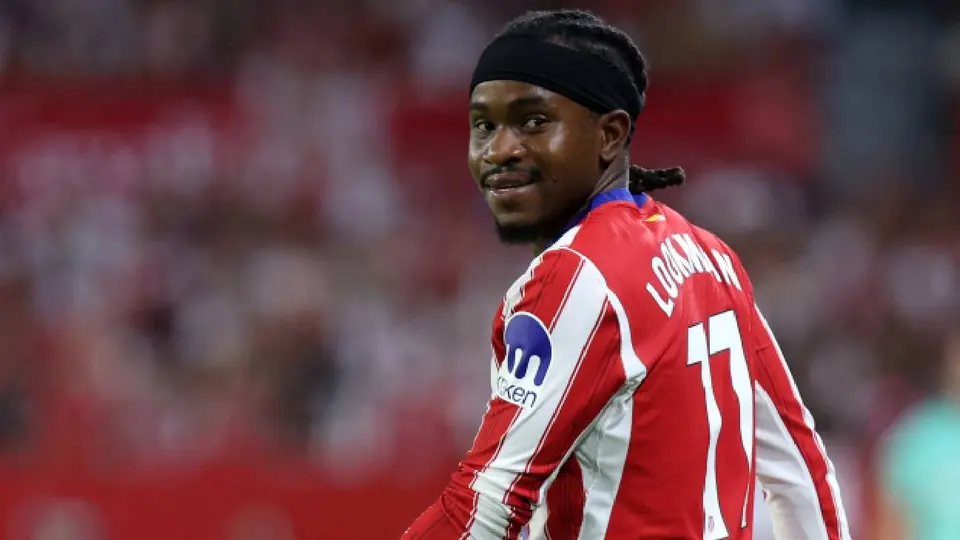 Ademola Lookman con el Atlético de Madrid | x:@Atleti