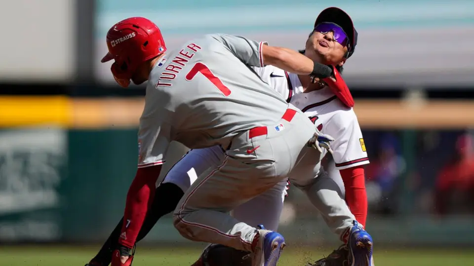 Phillies vs. Braves abrieron los playoffs de las Grandes Ligas | AP