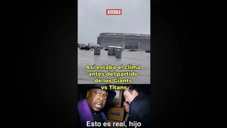 Así estaba el clima antes del partido de los Titans vs Giants