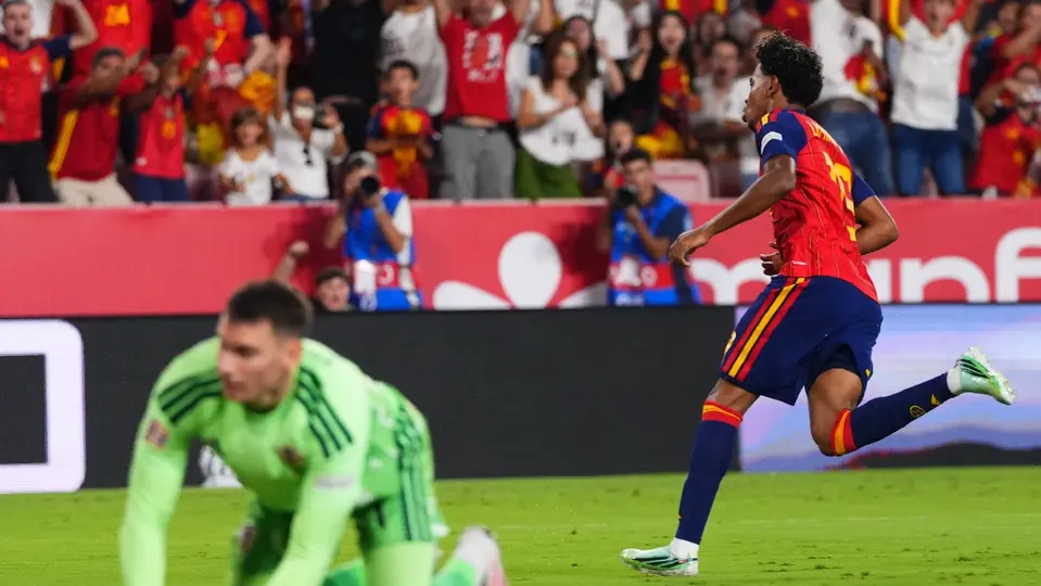 Golazo de Lamine Yamal en el España vs Croacia en Nations League | AP