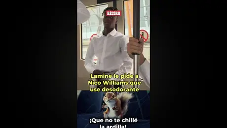 Lamine Yamal le pide a Nico Williams que use desodorante