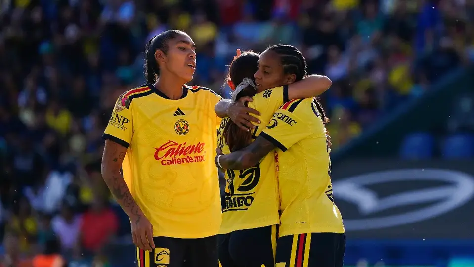 América Femenil festejando uno de sus tantos | IMAGO7