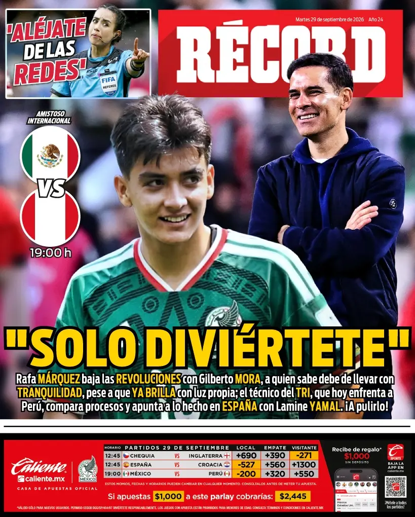 Portada RÉCORD 29 de septiembre de 2026