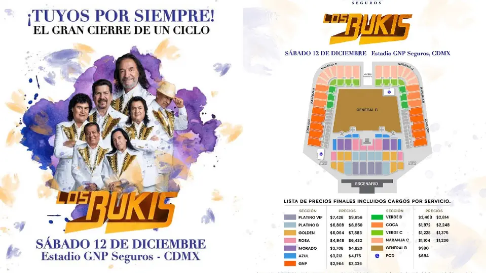 los costos van desde los 694 pesos para personas con discapacidad hasta los 9 mil 656 pesos en Platino VIP / Especial