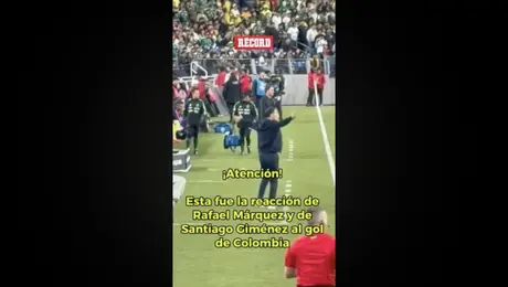 Esta fue la reacción de Rafael Márquez al gol de Colombia
