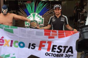 Blue Demon y Checo promocionan GP de México en España