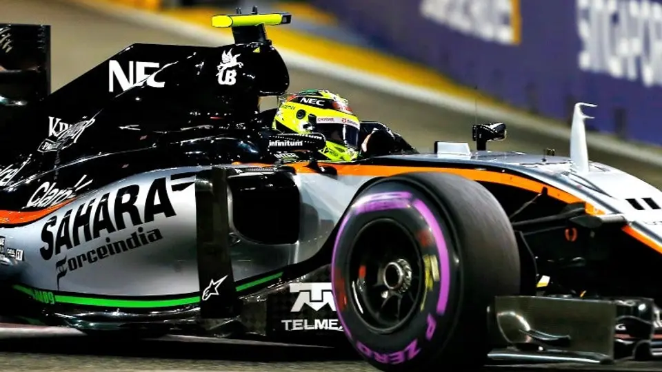 Checo Pérez brilla en el GP de Singapur