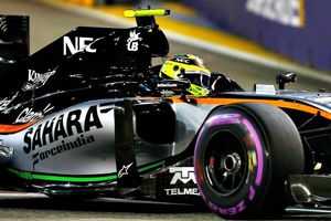 Checo Pérez brilla en el GP de Singapur