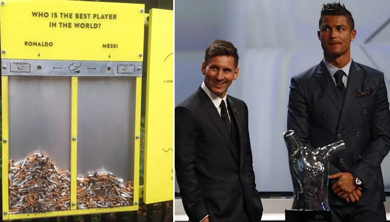 Eligen al mejor jugador del mundo con colillas de cigarro