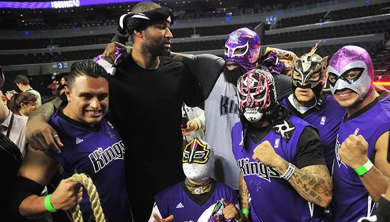 Luchadores, presentes en el entrenamiento de Kings
