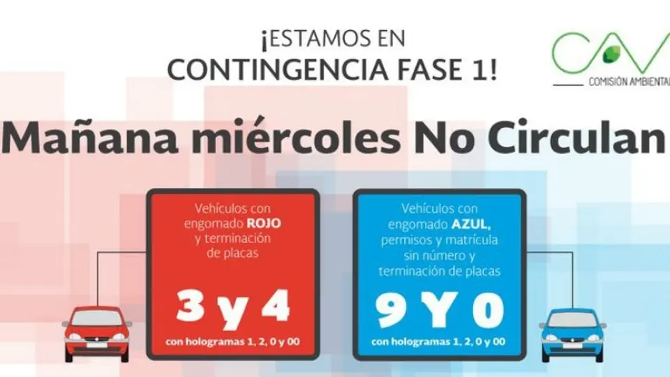 Continúa 'Doble Hoy No Circula' para este miércoles 4 de mayo
