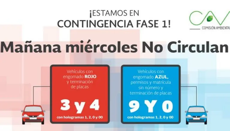 Continúa 'Doble Hoy No Circula' para este miércoles 4 de mayo