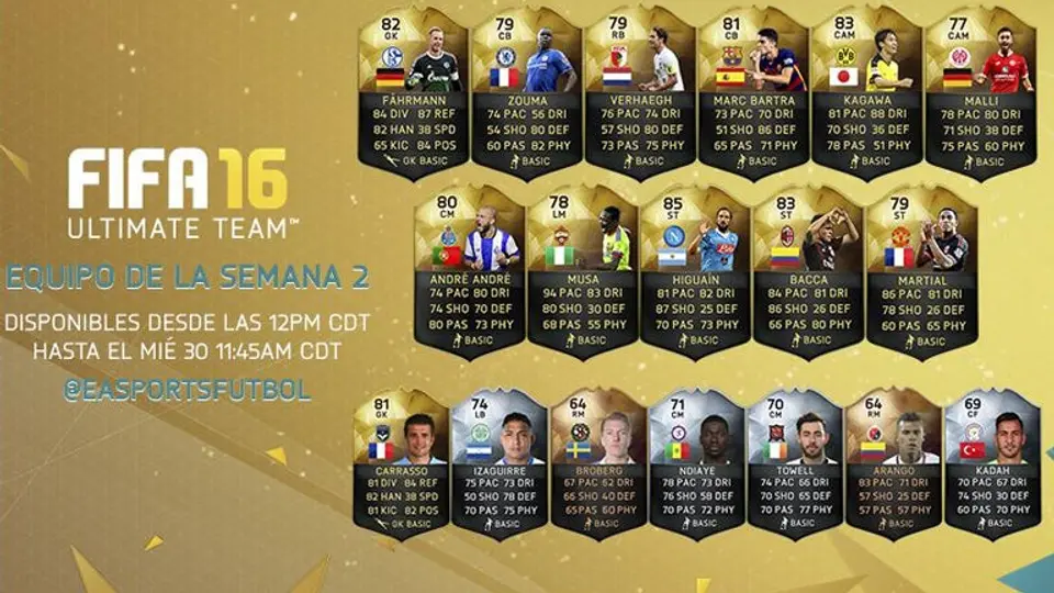 Definido el Ultimate Team de la Semana 2