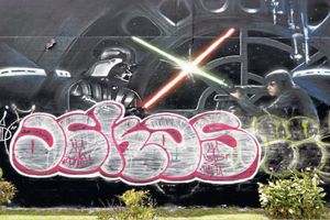 Star Wars invade los muros del DF