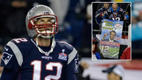 Afición de Patriotas muestra su apoyo a Tom Brady
