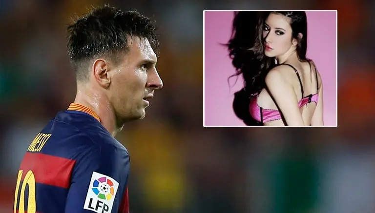Modelo revela que pasó una noche con Lionel Messi