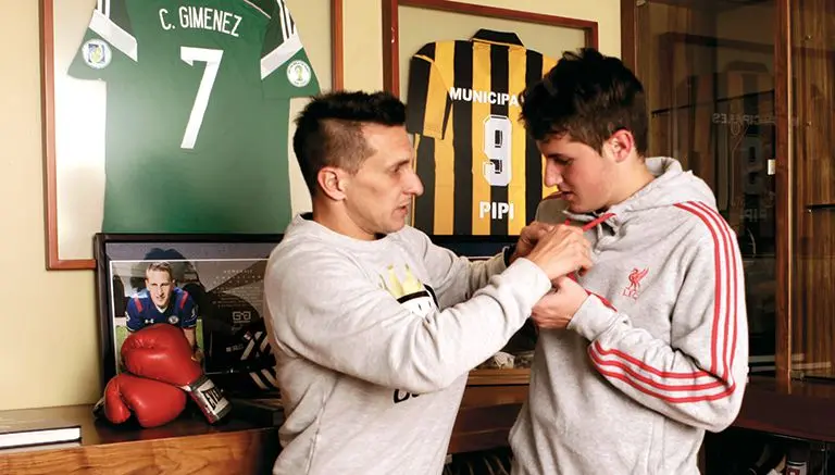 Chaco Giménez, un papá de '10'