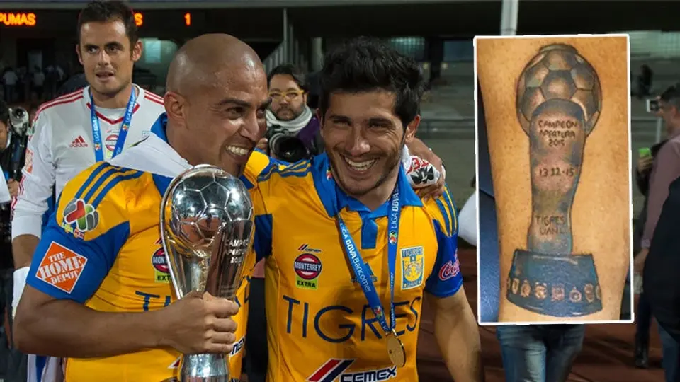 Arévalo, 'trolleado' por tatuaje de campeonato con Tigres