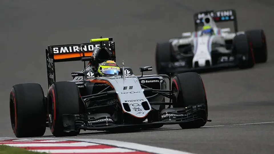 Checo Pérez y Guti, sin puntos en el GP de China