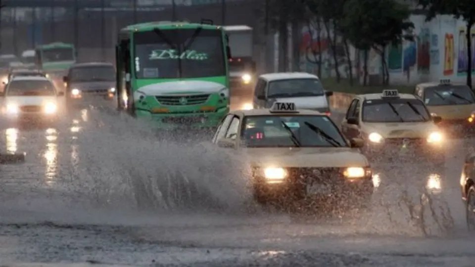 Lluvia en CDMX inunda centro comercial y tira árboles