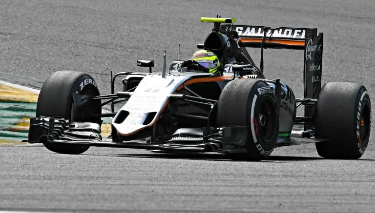 Checo Pérez se luce en el GP de Bélgica