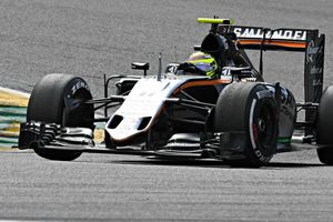 Checo Pérez se luce en el GP de Bélgica