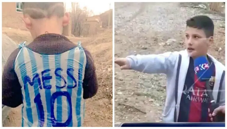 Habrían hallado al niño con 'camiseta' de Messi