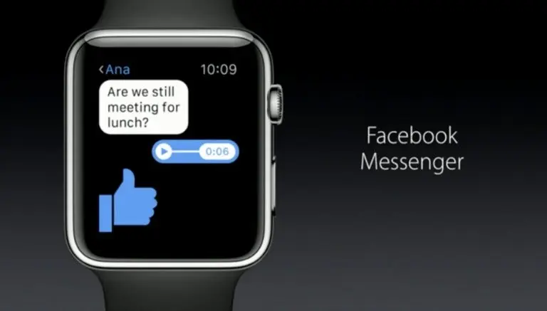 Facebook Messenger ya se puede usar en Apple Watch