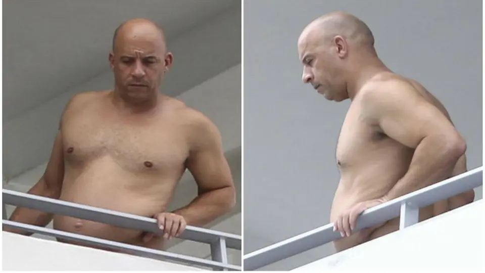 Captan a Vin Diesel con evidente sobrepeso