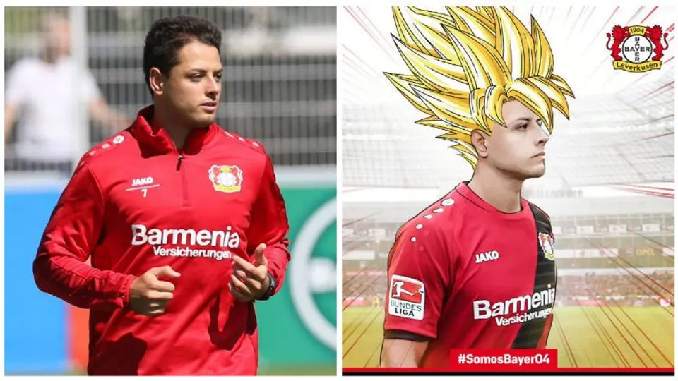 Leverkusen 'transforma' a Chicharito en Super Saiyajin