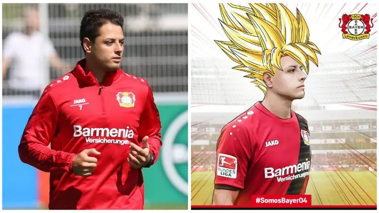 Leverkusen 'transforma' a Chicharito en Super Saiyajin