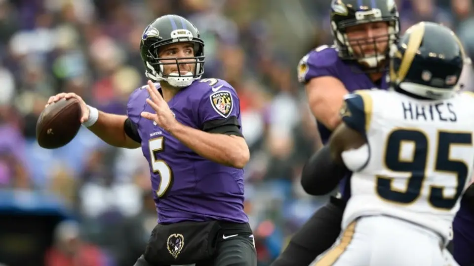 Joe Flacco, fuera el resto de la temporada por lesión