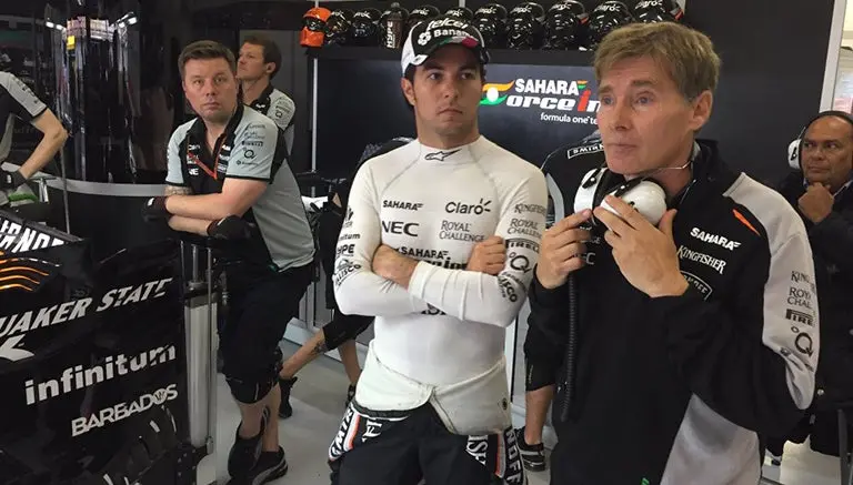 Checo Pérez aprovecha condiciones y es tercero en FP3